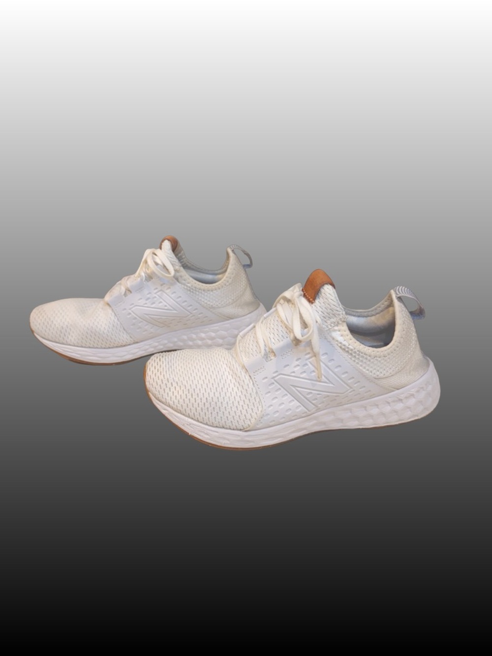 New Balance Fresh Foam CruzV1 Reissue White Gum Casual Comfy Sneaker Womens 9.5